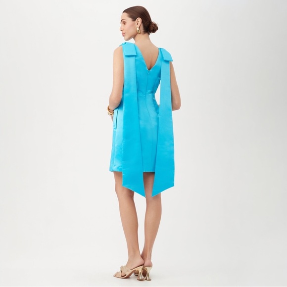 NWT Trina Turk Priscilla Gulfstream Blue Dress SZ 14 NEW - Picture 3 of 9